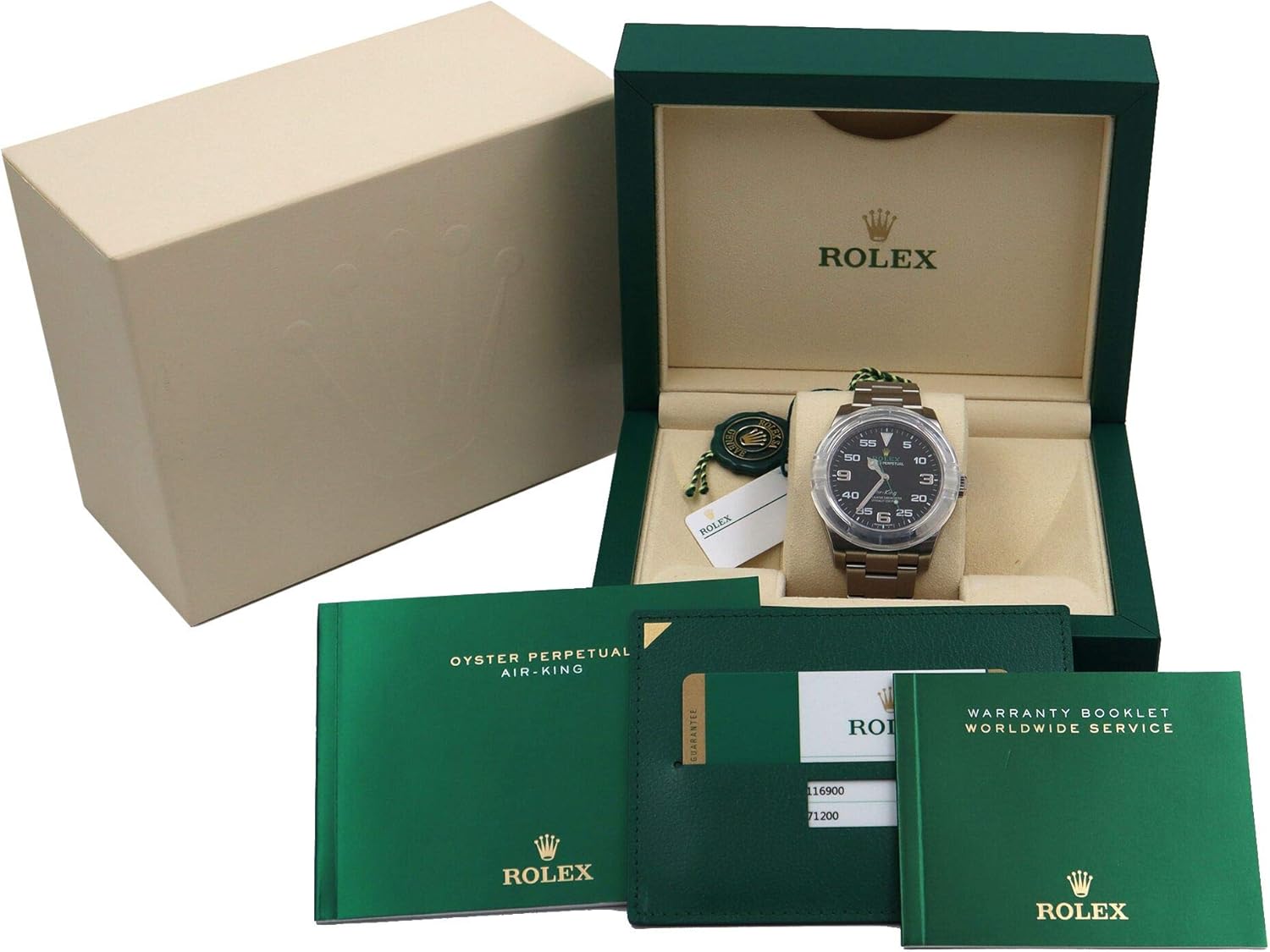 Rolex Air King Black Dial Stainless Steel Mens Watch 116900BKAO