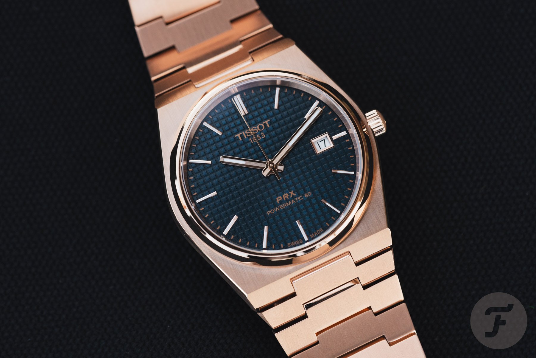 Tissot PRX Powermatic 80 40mm In Rose Tone & Blue Tissot PRX Powermatic 80 40mm In Rose Tone & Blue