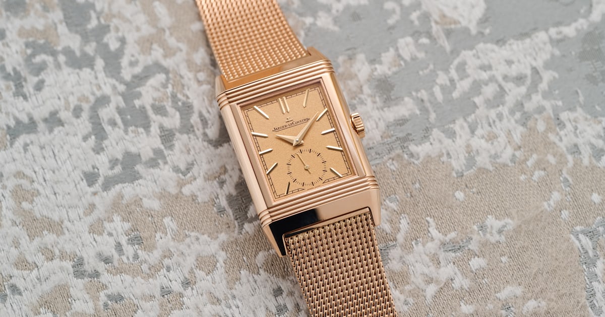 Hands-On: The Jaeger-LeCoultre Reverso Tribute Monoface Small Seconds on Milanese Link Bracelet Hands-On: The Jaeger-LeCoultre Reverso Tribute Monoface Small Seconds on Milanese Link Bracelet