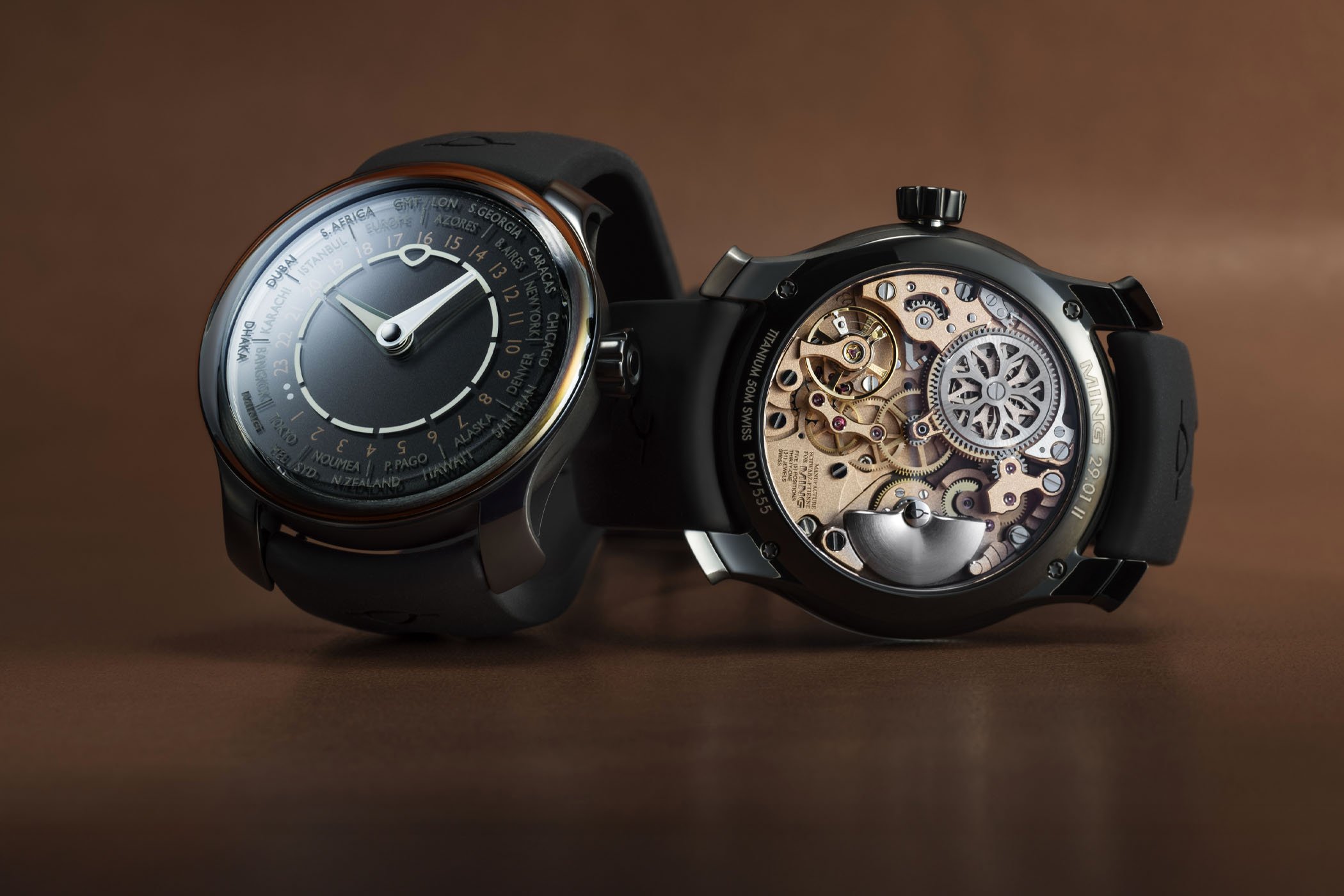 The New Ming 29.01 Midnight Worldtimer The New Ming 29.01 Midnight Worldtimer
