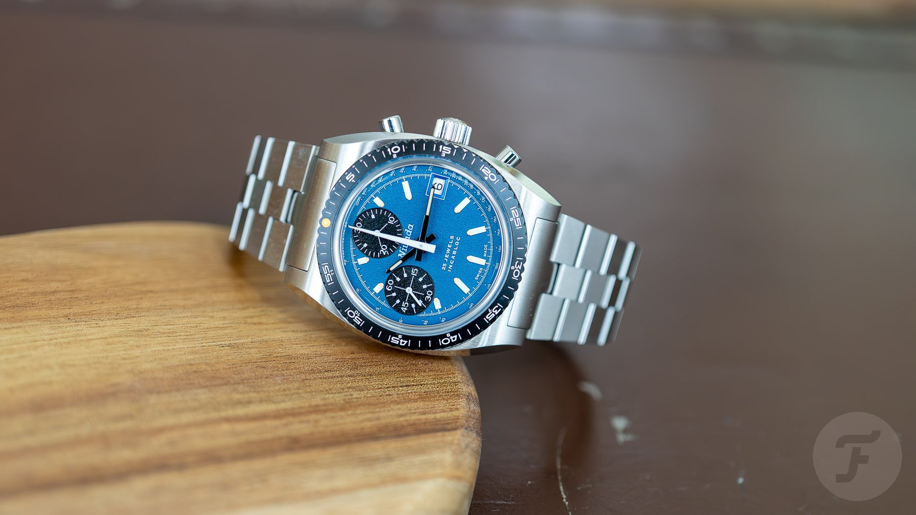 The New Nivada Grenchen Chronosport Blue The New Nivada Grenchen Chronosport Blue