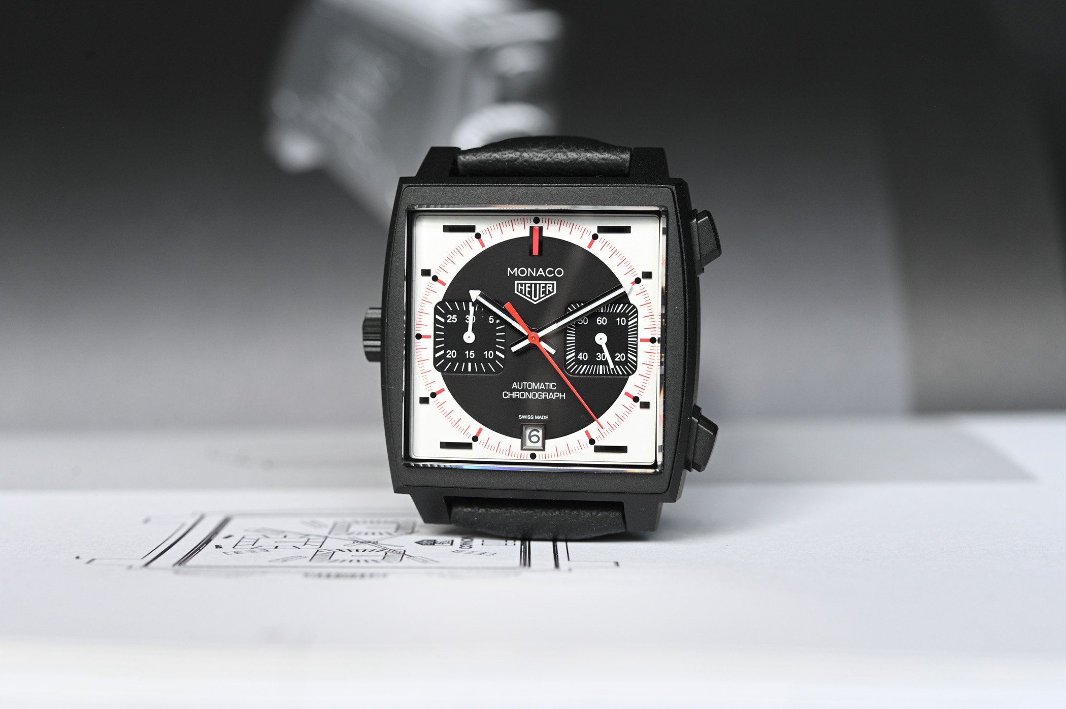 The Racing-Inspired TAG Heuer Monaco Chronograph Stopwatch The Racing-Inspired TAG Heuer Monaco Chronograph Stopwatch