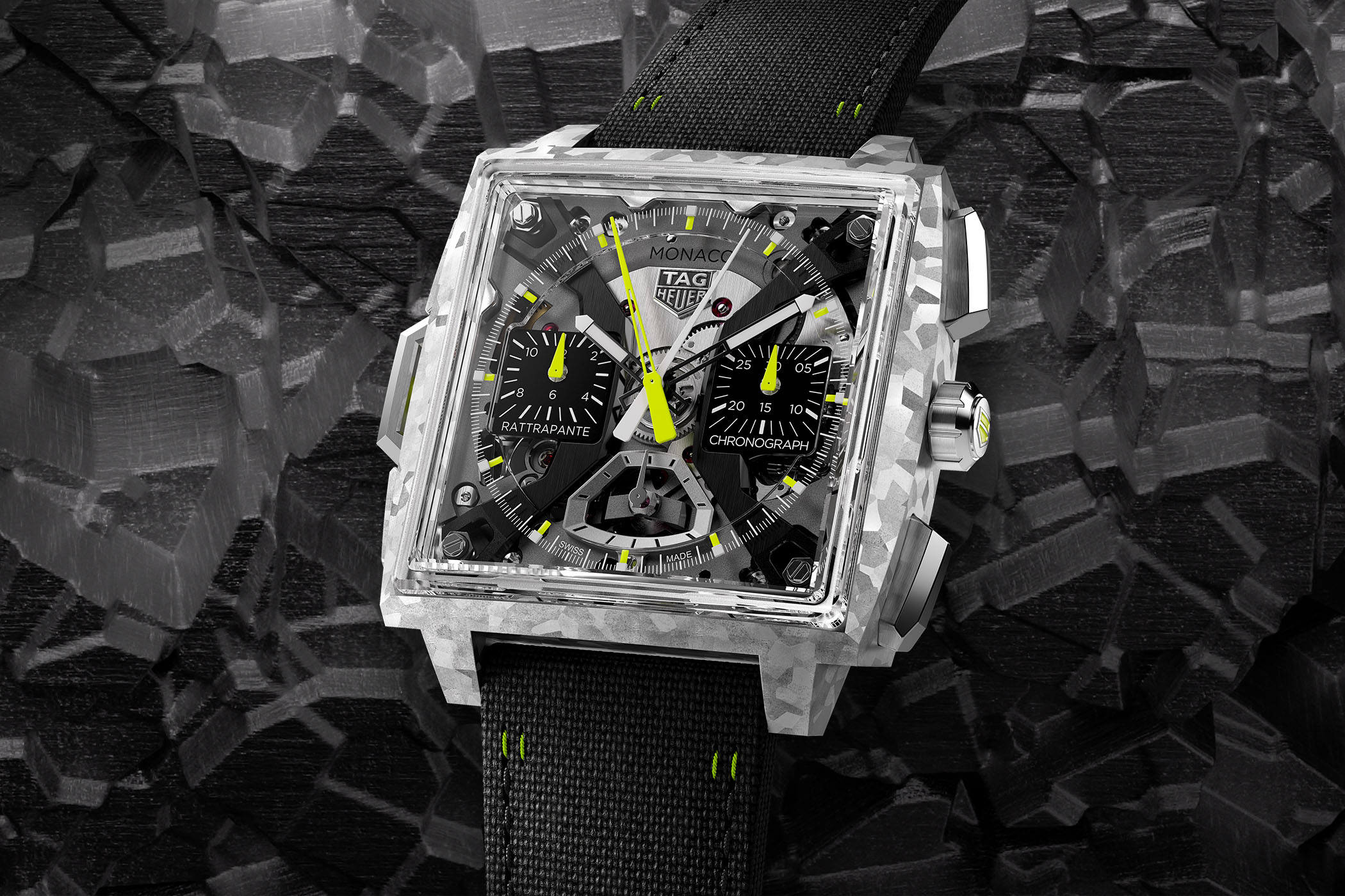 The TAG Heuer Monaco Split-Seconds Chronograph TH Titanium The TAG Heuer Monaco Split-Seconds Chronograph TH Titanium