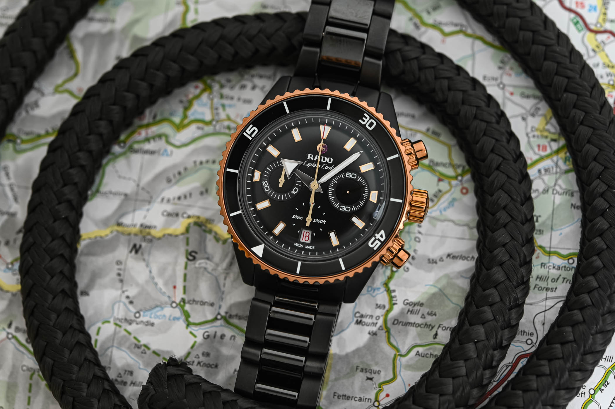 The new Rado Captain Cook High-Tech Ceramic Chronograph The new Rado Captain Cook High-Tech Ceramic Chronograph