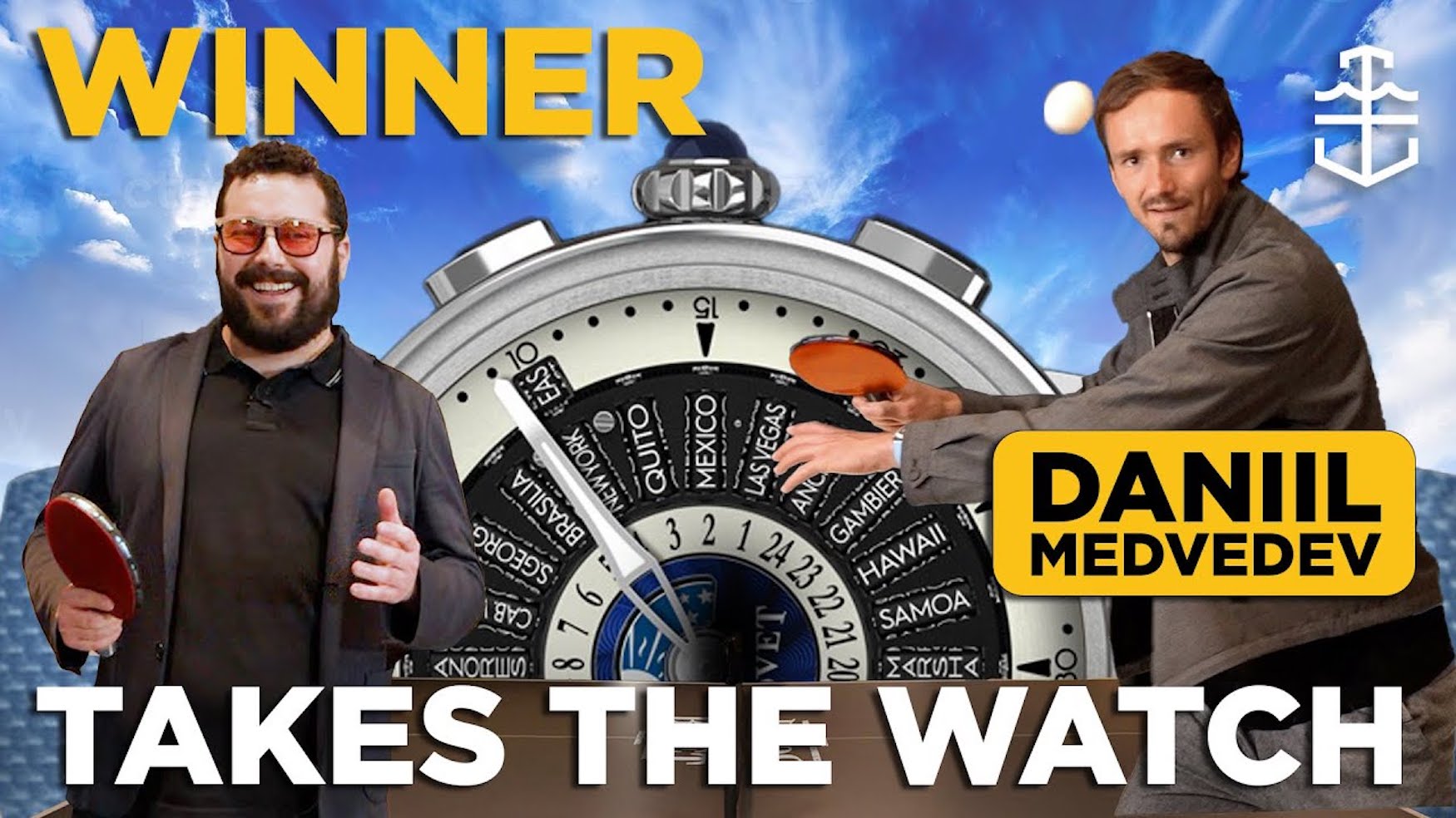 Zach challenges Daniil Medvedev for his Bovet Récital 30 watch