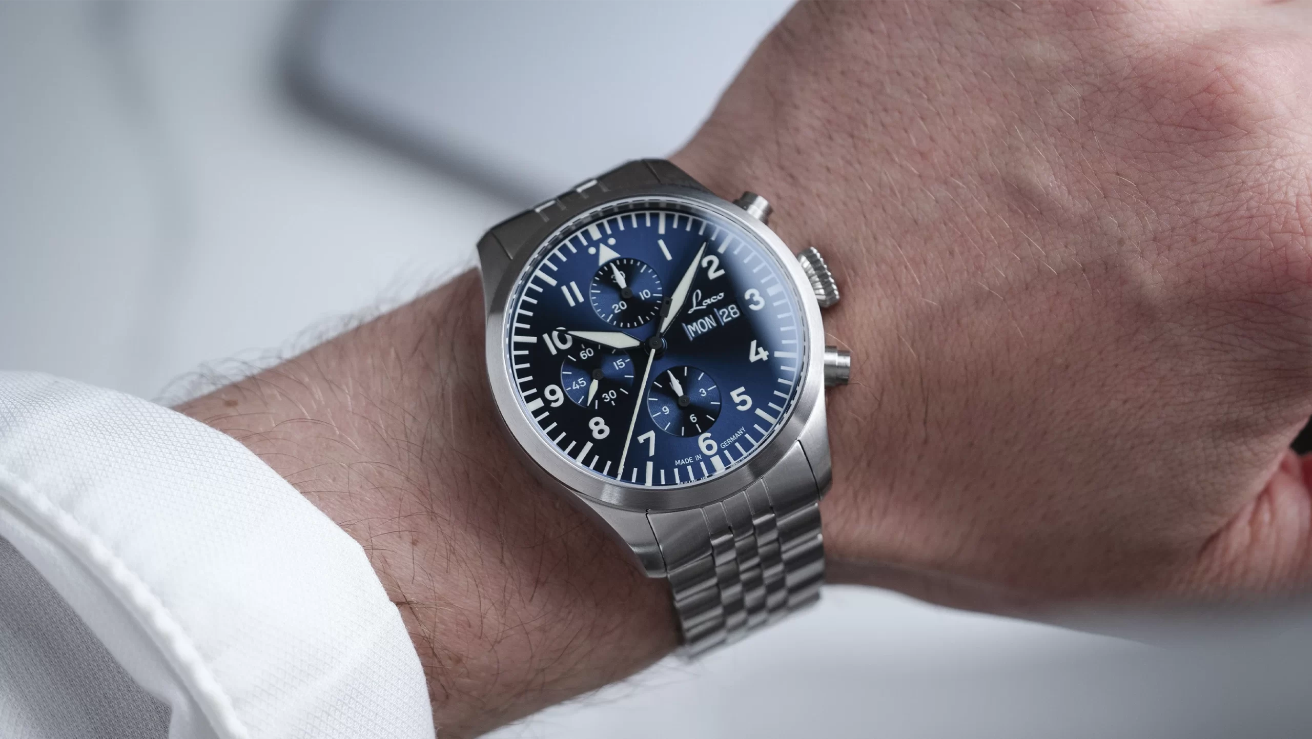 Laco Kiel.2 Blau Flieger Chronograph Laco Kiel.2 Blau Flieger Chronograph