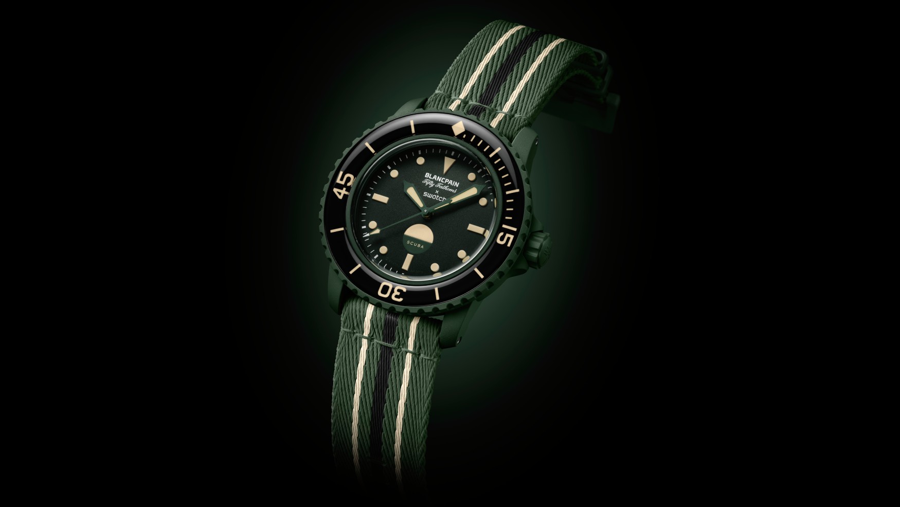 Swatch x Blancpain Scuba Fifty Fathoms Green Abyss Swatch x Blancpain Scuba Fifty Fathoms Green Abyss