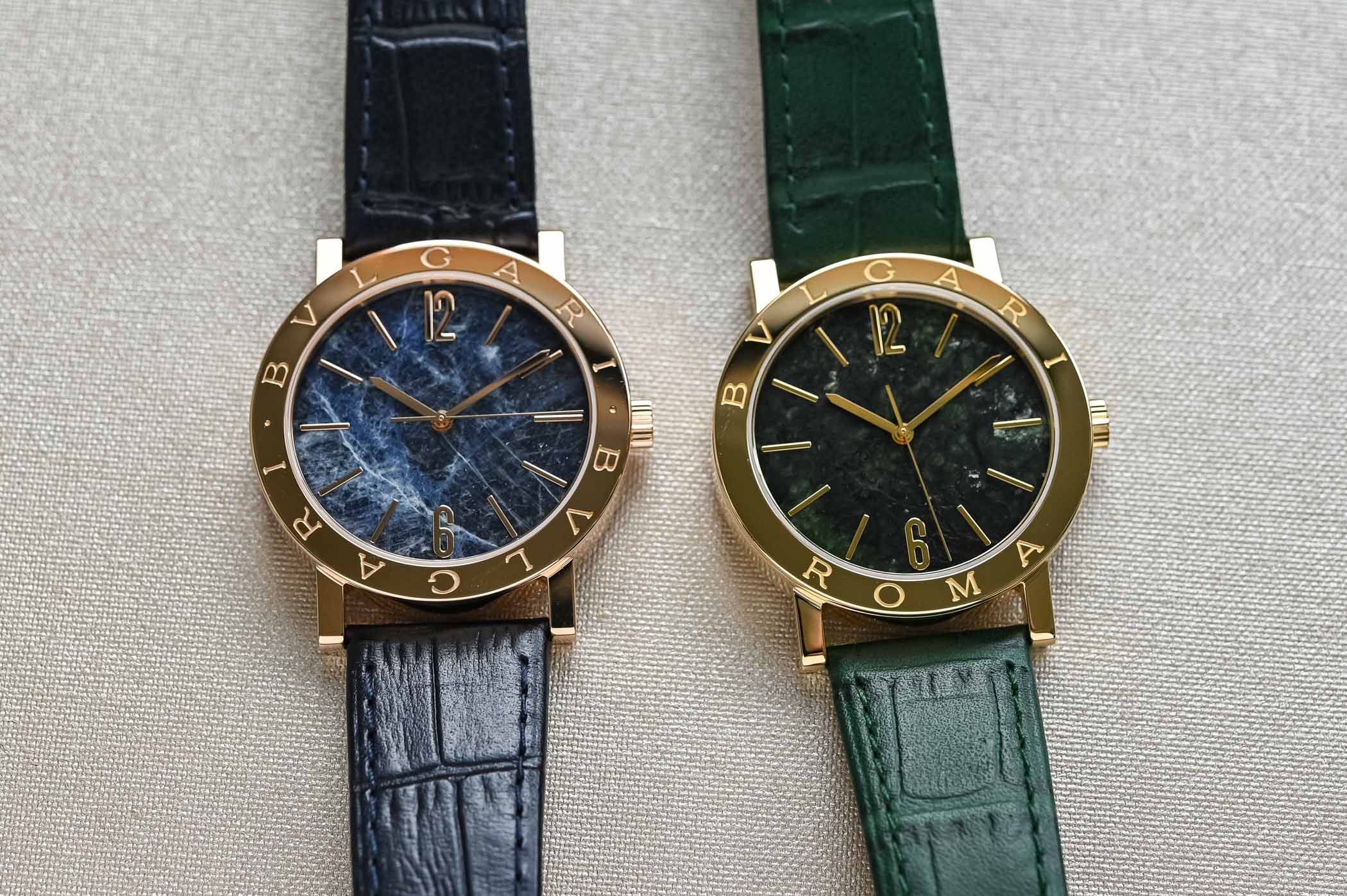 The 50th Anniversary Bulgari Bulgari Models with Marble Dials The 50th Anniversary Bulgari Bulgari Models with Marble Dials