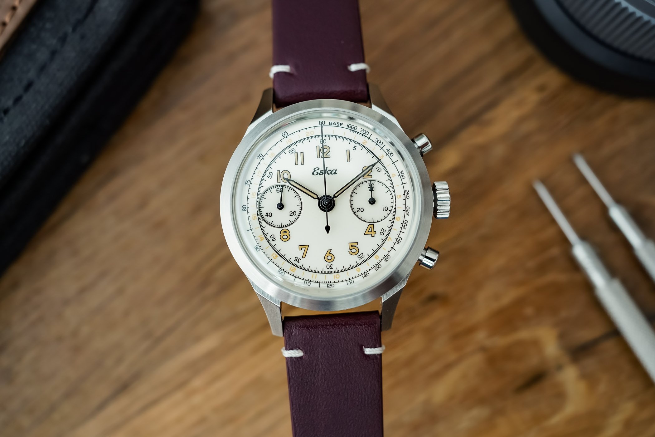 The New, Vintage-Inspired Eska Heritage Chronograph The New, Vintage-Inspired Eska Heritage Chronograph
