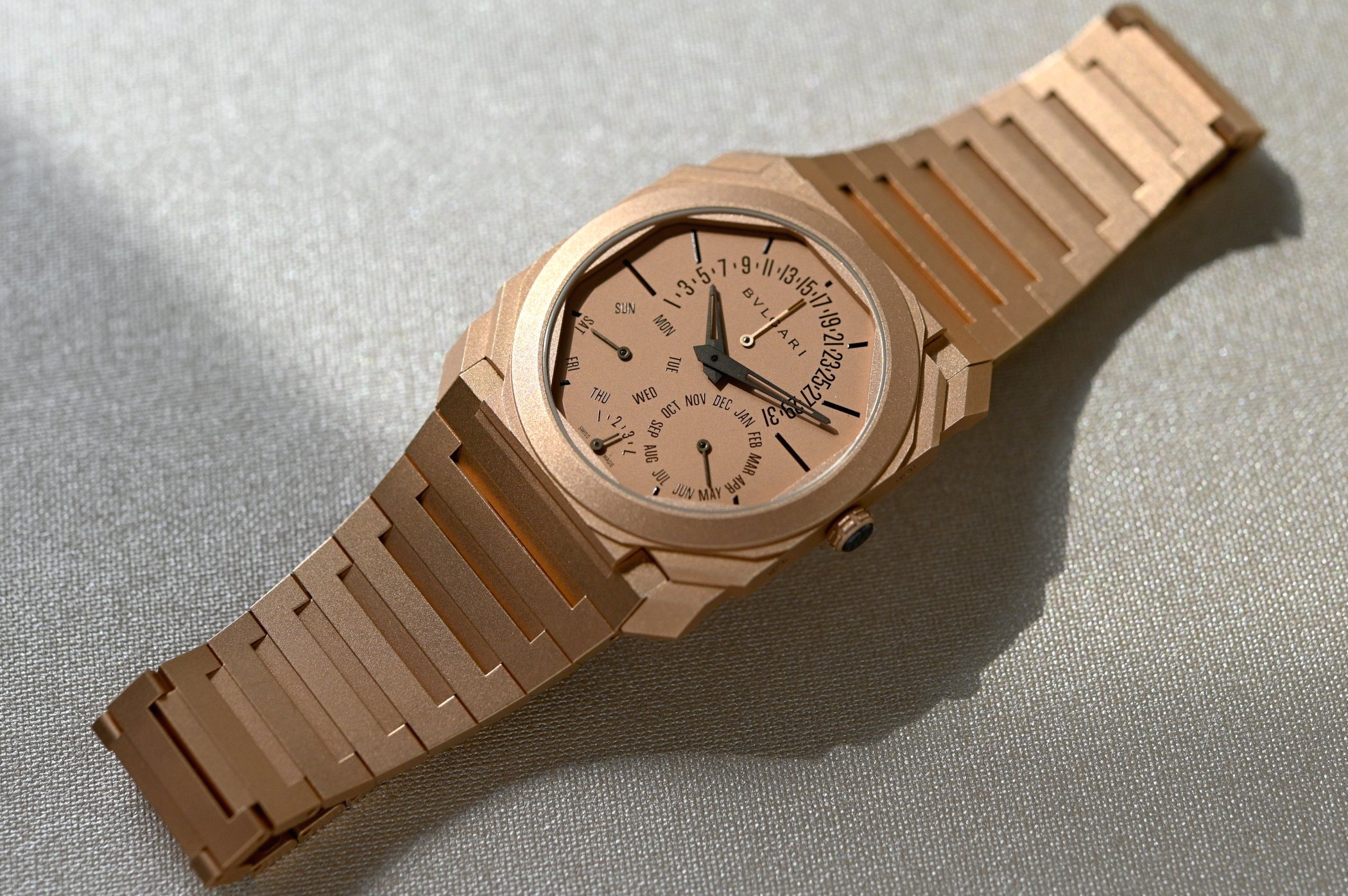 The Delightful Warmth of the Bulgari Octo Finissimo Perpetual Calendar Rose Gold