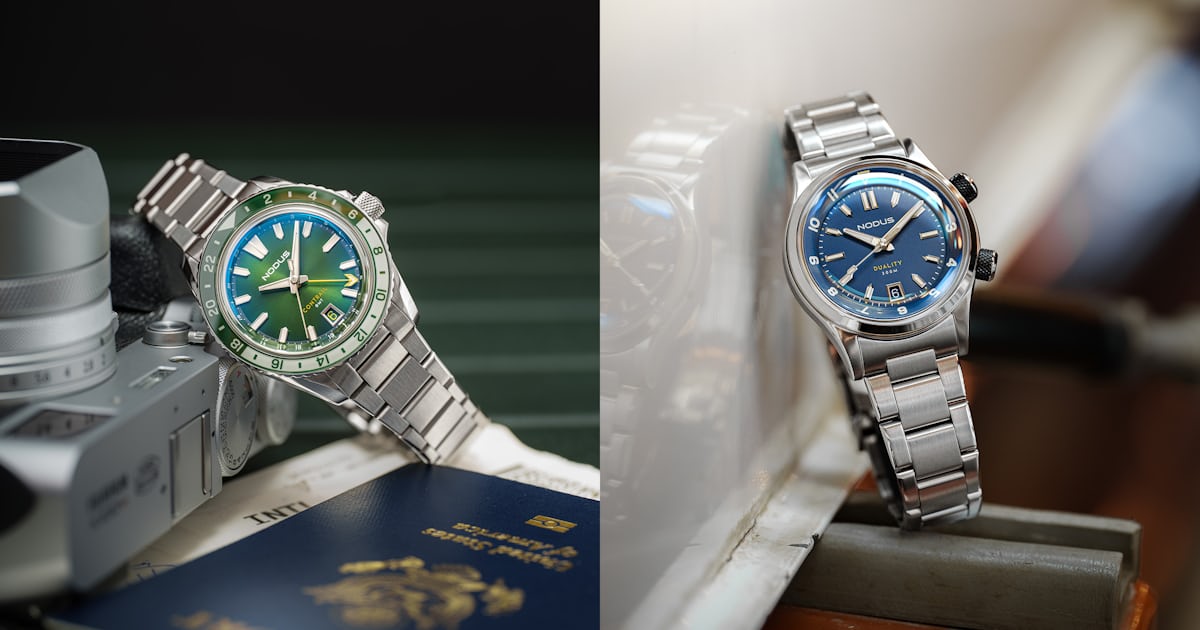 Introducing: The Nodus Contrail GMT ‘Evergreen’ and Duality II ‘Drift Blue’