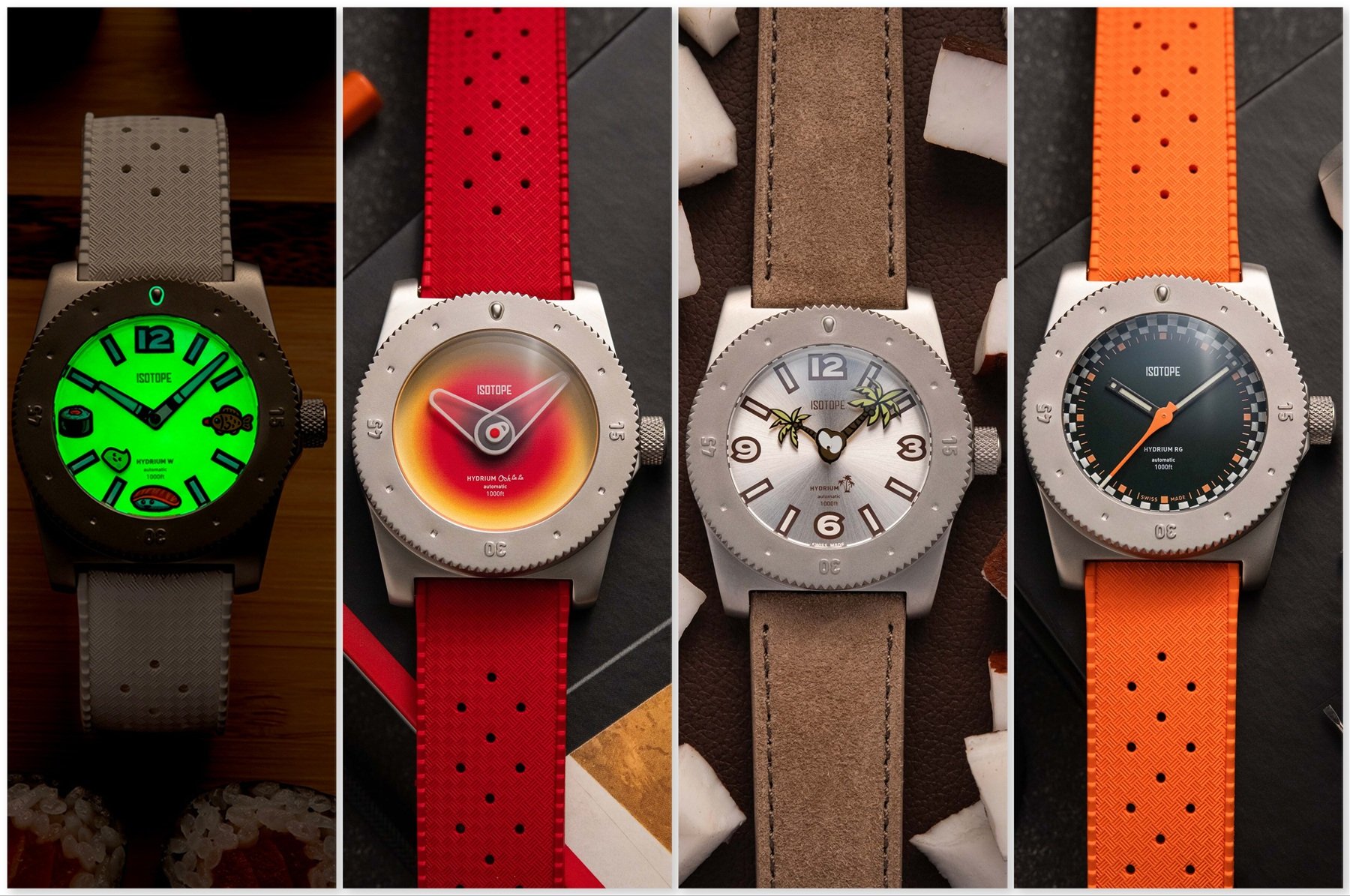 【F】 Isotope Watches Hydrium Limited Editions