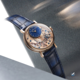 New Release: Breguet Tradition Seconde Rétrograde 7035BH/H2/9V6 with Breguet Gold Case and Breguet Blue Enameled Guilloche Dial