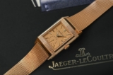 The Jaeger-LeCoultre Reverso Tribute Monoface Small Seconds on Pink Gold Milanese Bracelet